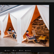 Airbnb’s office cabanas.